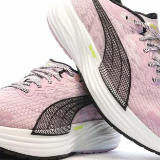 Chaussures de running Noires/Oranges Femme Puma Deviate Nitro 2 vue 7