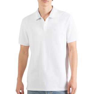 Calvin Klein Jeans Men’s White Casual Pique Polo Shirt Photo of the Espace des Marques %store% store - view of %key%