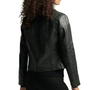 Veste Noire Femme Superdry Studios vue 2