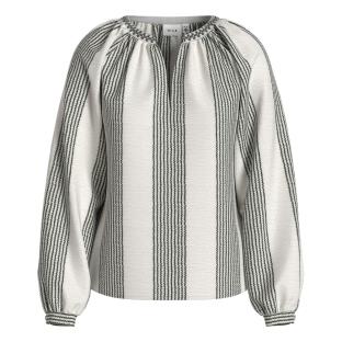 Blouse Blanche/Grise Foncé Femme Vila Zoffe vue 0