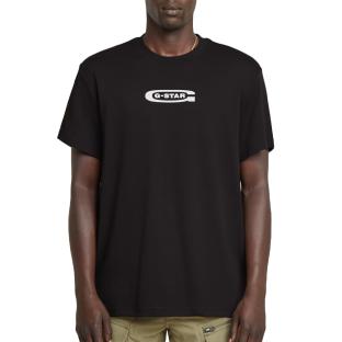 Camiseta negra para hombre G-Star RAW Old Skools ver 0