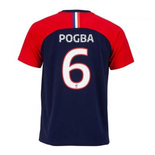 Pogba T-shirt Fan Marine/Rouge Junior Equipe de France vue 2