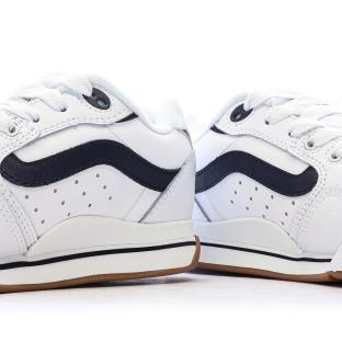 Baskets Blanc/Noir Homme Vans Old Skool Canvas Block B vue 0