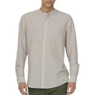 Only & Sons Caiden Light Grey Men’s Shirt Photo of the Espace des Marques %store% store - view of %key%