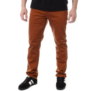Chino Marron Foncé Homme Paname Brothers Costa vue 0