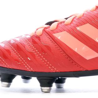 Chaussures de rugby Rouges Enfant Adidas Malice vue 7