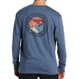 T-shirt Manches Longues Bleu Homme Quiksilver Rockies vue 2