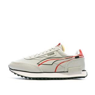 Baskets Gris/Noir/Rouge Homme Puma Future Rider Twofold pas cher