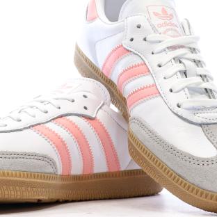 Samba OG Baskets Blanc/Rose Mixte Adidas vue 7