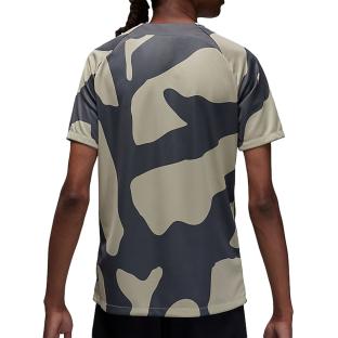PSG Maillot Prématch Gris/Beige Homme Nike Jordan 2023/2024 vue 2