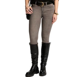 Jean Slim Gris/Marroné Femme Morgan POM vue 0