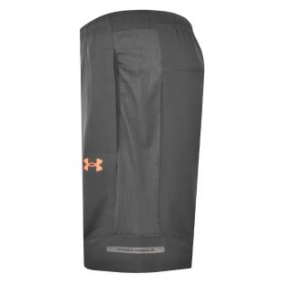 Camiseta corta gris/naranja para hombre Under Armour Tech Utility ver 0