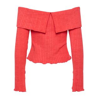 T-Shirt Rouge Femme Pieces Jazmine vue 0