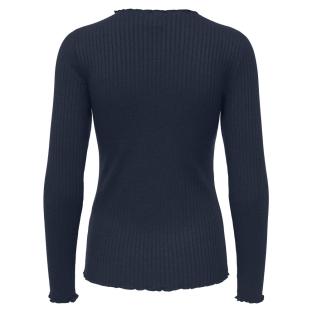 T-Shirt Manches Longues Marine Femme JDY Fransiska vue 0