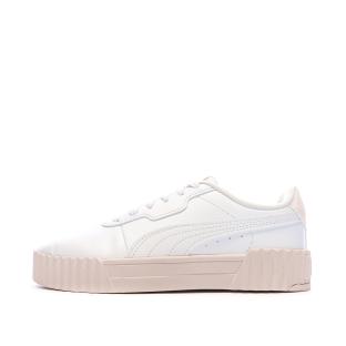Baskets Blanches/Roses Femme Puma Carina 3.0 Cutie vue 0