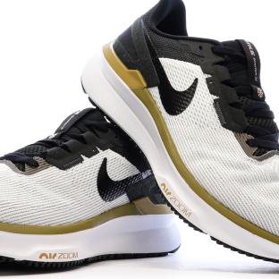 Chaussures de Running Blanc/Noir Homme Nike Air Zoom Structure 25 vue 7