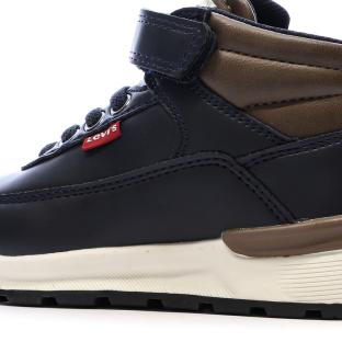 Baskets Noires/Marrons Garçon Levi's Ascot vue 0