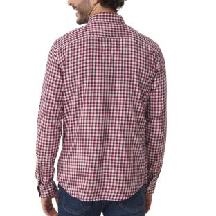 Chemise Blanche/Rouge Homme TBS Baltique vue 2
