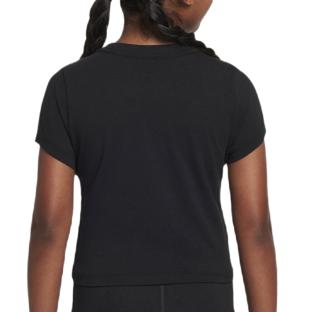 T-shirt Noir Fille Nike Slim Mod Crop vue 2