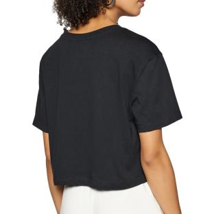 T-shirt Noir Femme Nike Essntl Crp vue 2