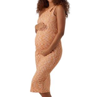 Robe Longues Orange Femme Vero Moda Maternity Zinnia Midi pas cher