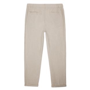 Pantalon Fluide Beige Homme Teddy Smith Linen vue 2