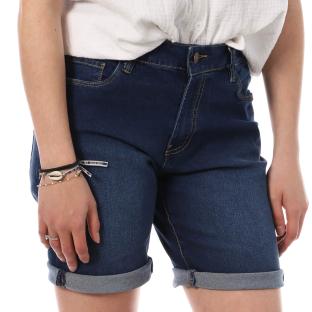 Bermudas en Jean Bleu Foncé Femme Lee Cooper Wopara vue 0