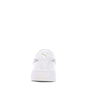 Baskets Blanc/Beige Femme Puma Carina 2.0 Zebra vue 3