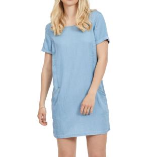 Robe Bleu jeans Femme Vila Electric vue 0