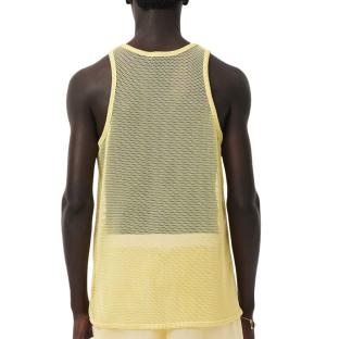 Débardeur Jaune Filet Homme Lacoste Runway Mesh vue 0