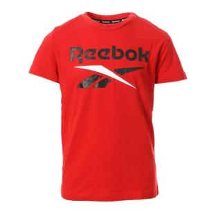 T-shirt Rouge Garçon Reebok Classic pas cher