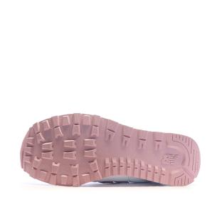Baskets Blanc/Rose Femme/Fille New Balance 574 vue 0