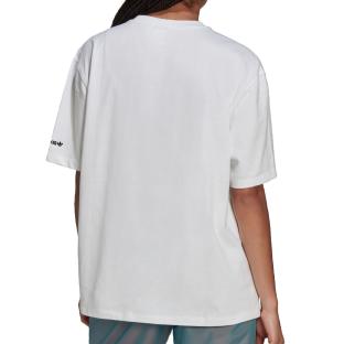 T-shirt Blanc Femme Adidas H35894 vue 2