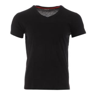 T-shirt Noir Homme Schott V Neck Basic pas cher