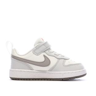 Baskets Grise Enfant Nike Court Borough Low Recraf vue 2