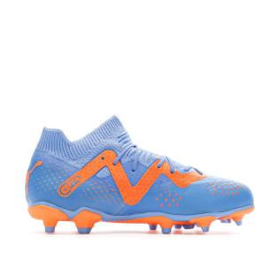 Chaussures de Football Bleu/Orange Garçon Puma Future Match vue 2