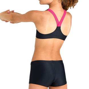 Maillot de bain 2 pièces Noir/Rose Fille Arena Energy Graphic vue 2
