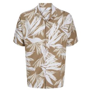 Chemise Beige/Blanche Homme Jack & Jones Jjejeff vue 0