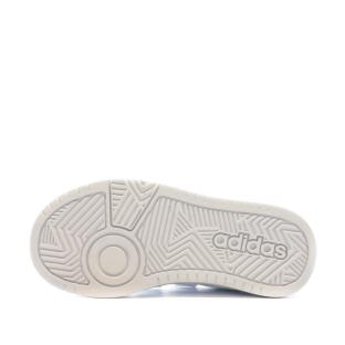 Baskets Blanches Garçon Adidas Hoops vue 0