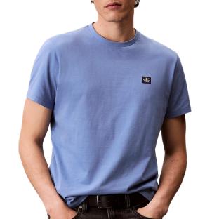 T-Shirt Bleu Homme Calvin Klein Jeans Badge 30s Jersey-bright pas cher