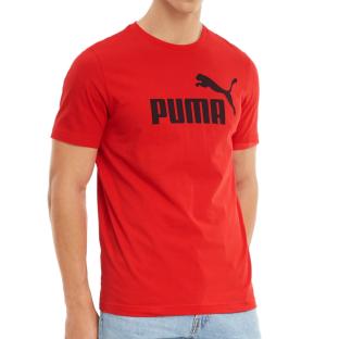 T-shirt Rouge Homme Puma Essential Logo pas cher