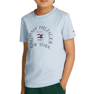 T-shirt Bleu Garçon Tommy Hilfiger Nautical1O pas cher