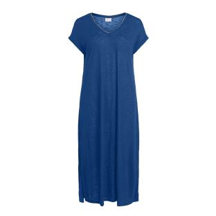 Robe Longue Bleu Femme Vila Vinoel Glitter pas cher