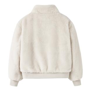 Veste en fausse fourrure Blanche Fille NAME IT Mila vue 0