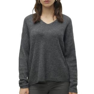 Pull Gris Foncé Femme Vero Moda Crew pas cher