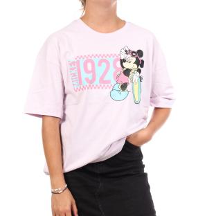 T-Shirt Violet Femme DisneyMickey Skate Oversized vue 0