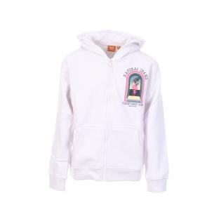 Sweat Zippé Blanc Fille Kaporal OUNAE vue 0