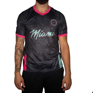 Maillot de Football Noir/Rose Sport Zone Miami vue 0