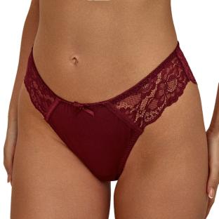 Tanga Bordeaux Femme Les Petites Bombes Julia pas cher