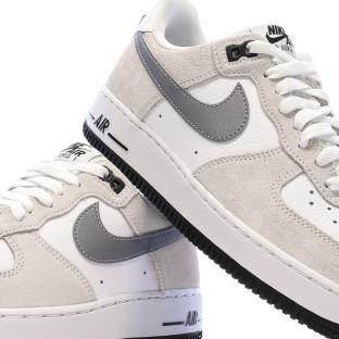 Baskets Blanc/Gris Homme Nike Air Force 1 '07 Lv8 vue 0